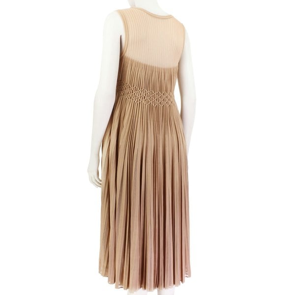 Alaia luxurious origami midi dress in a signature blush tone