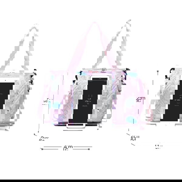 Anymom Mommy Baby Changing Bag Blue Unicorn Waterproof Shoulder Bag