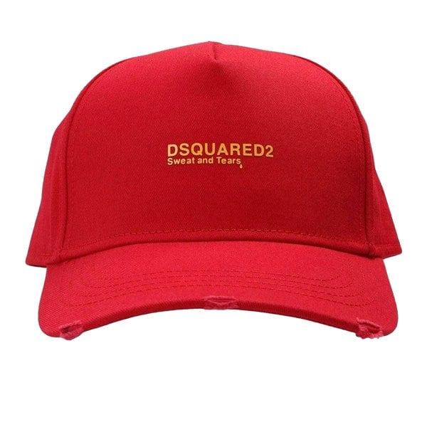 DSquared2 Sweat And Tears Logo Baseball Cap - Red