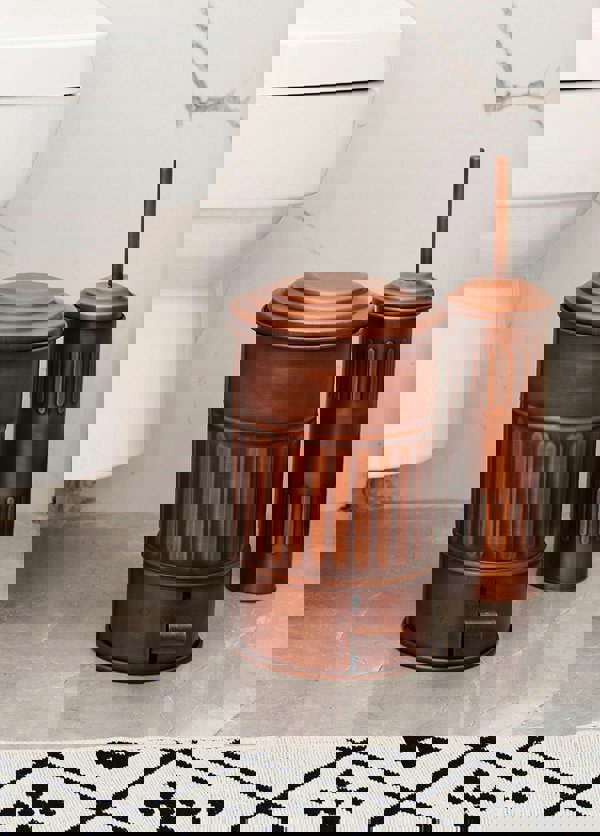 Rozi Copper Step On Bathroom Rubbish Bin (5 Litres)