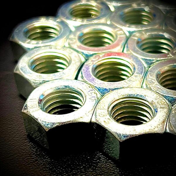 Fixaball Hex Full Nut Metric Zinc BZP CR3 Class 8 DIN 934 M3 - M30