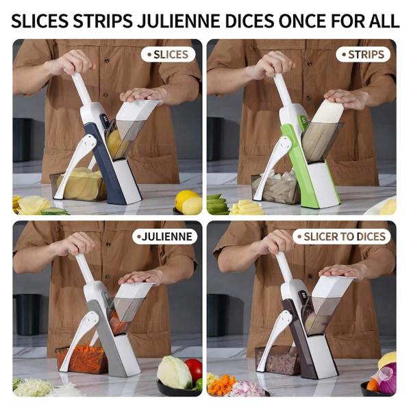 Dragodirect Mandoline Vegetable Slicer Chopper 4 Modes Adjustable Cutter