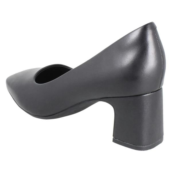 Clarks Ladies Clarks Square Toe Block Heeled Court Shoes Fernie Court