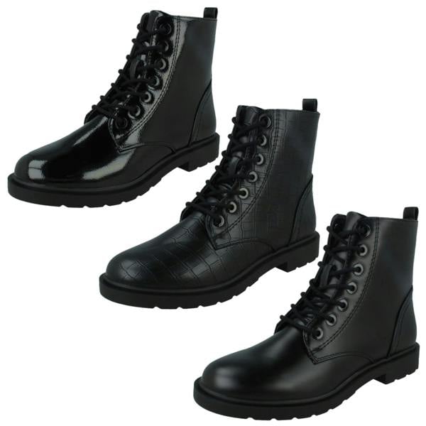 Spot On Ladies Spot On Casual Ankle Boots