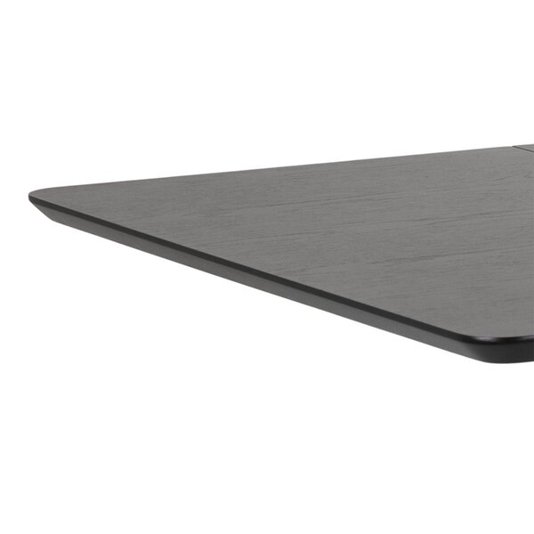Wyld Haus Saffron Extending Black Wooden Dining Table