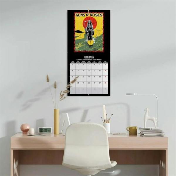 Guns N Roses Calendar 2027, Wall Calendars, Month To View, Entertainment, Gift