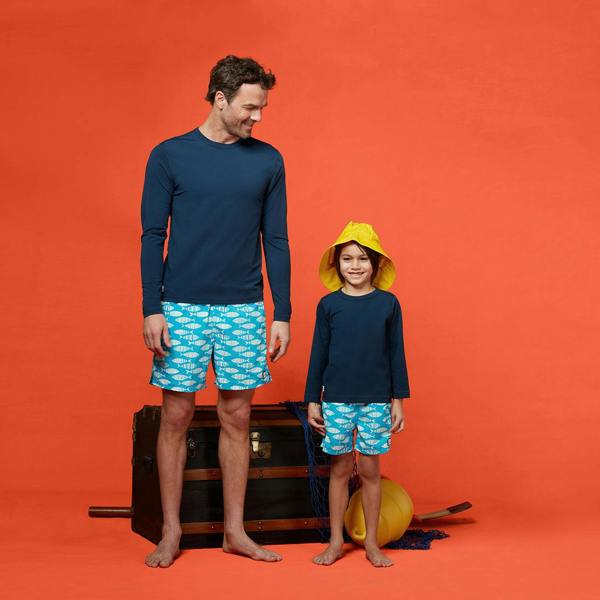 Tom & Teddy Blue Striped Fish