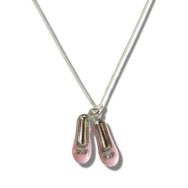 Aye Do Gifts Childs Ballet Shoes Silver Necklace