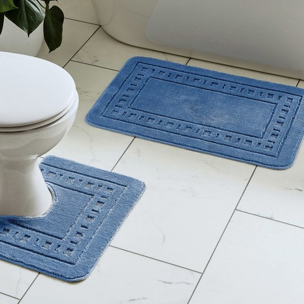 Catherine Lansfield Armoni Bath & Pedestal Mat Set