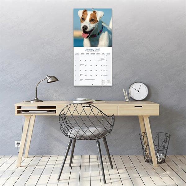 Jack Russell Calendar 2027, Wall Calendars, Month To View, Dogs, Gift