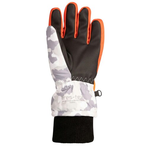 Trespass Kids Laggan Camo Winter Gloves - Grey
