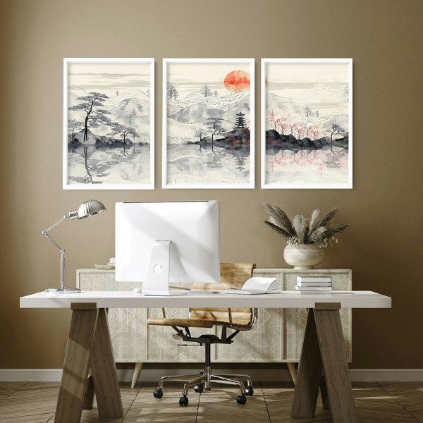 Home Office Wall | Set of 3 wall art prints