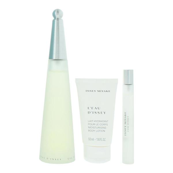Issey Miyake L'eau D'issey Eau de Toilette 100ml, Eau de Toilette 10ml + Body Lotion 50ml