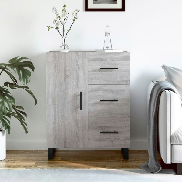 Berkfield Sideboard Grey Sonoma 69.5x34x90 cm Engineered Wood
