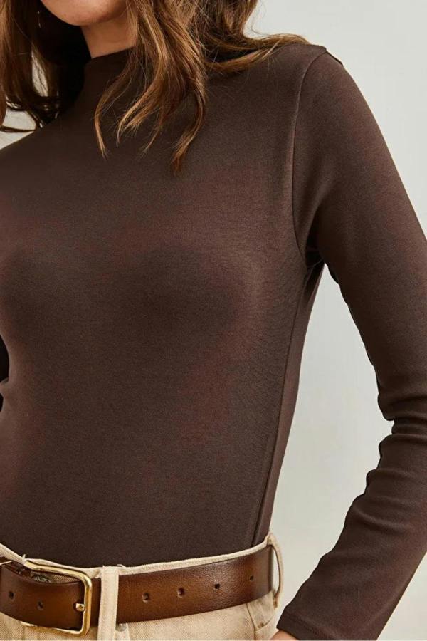 Hoxton Gal High-Neck Draped Soft Touch Blouse