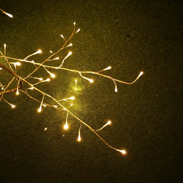 Samuel Alexander 288 LED 3m Indoor Outdoor Lit Gold Branch Garland in Warm White