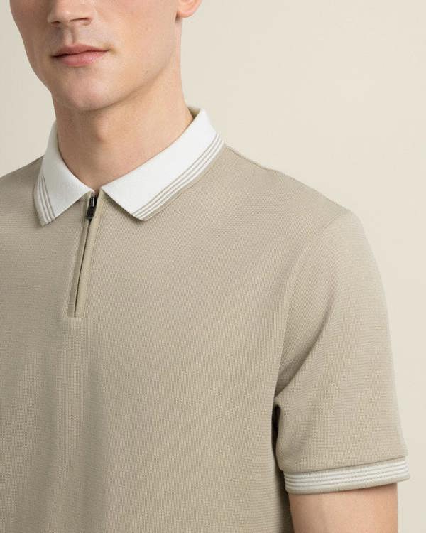 Larsson & Co Nilsson - Contrast Rib Polo Shirt