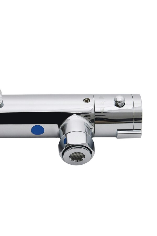 Living and Home 27 x 8cm Bath Shower Mixer Temperature Control Valve