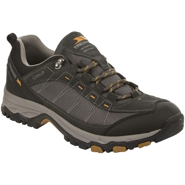 Trespass Mens Scarp Waterproof Lace Up Trainers - Castle