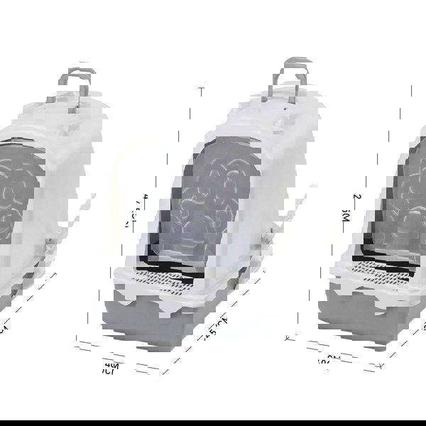 Large Enclosed Cat Litter Box: Odor Control and Spill Prevention Living and Home