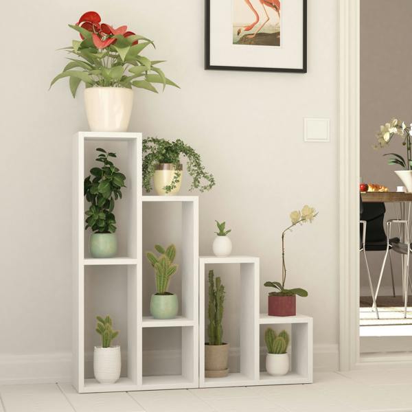 Decortie Sule Modern Plant Stand Multipurpose 2-Piece Display H 89cm