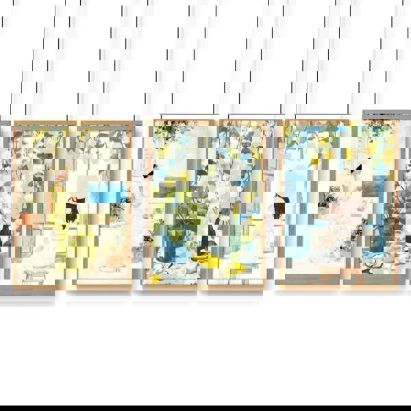 Prints of Lemons | Set of 3 Italian Lifestyle Wall art Prints