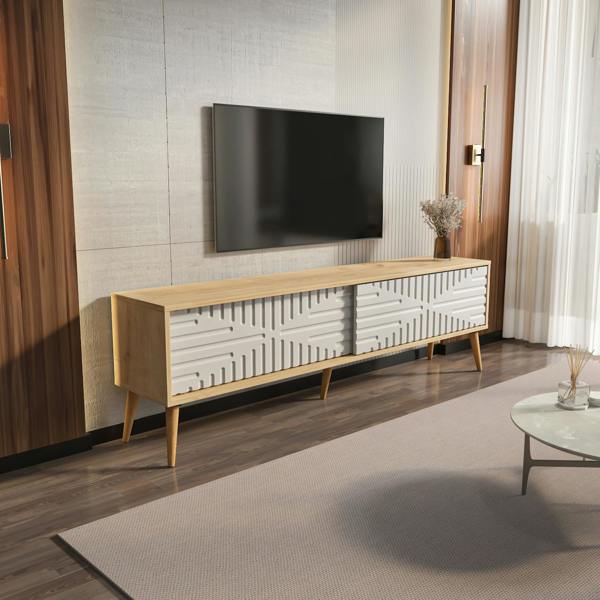 Decorotika Riso Modern Tv Stand TV Cabinet for TV's up to 65"