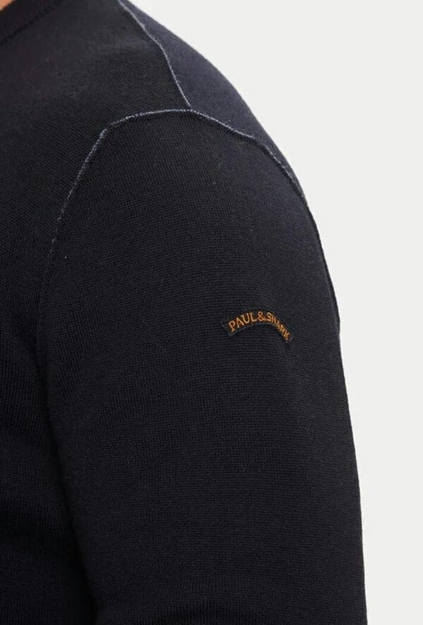 Paul & Shark Crew Neck Shark Logo Jumper