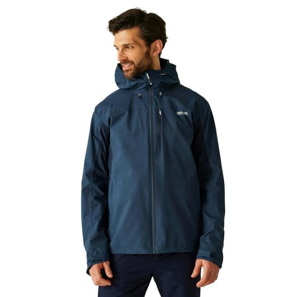 Regatta Mens Birchdale II Waterproof Jacket - Moonlight Denim/Navy - 
