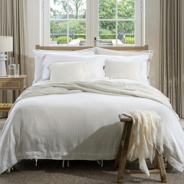 White French Linen Bed Sets close-up detail 3 | Soak and Sleep
