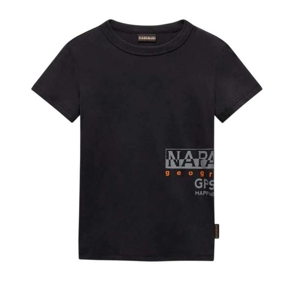 Napapijri Childrens/Kids Eiger Crew Neck Regular T-Shirt - Black - 
