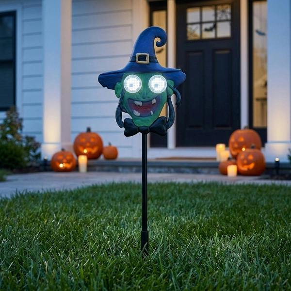 Garden Greatness Glowing Witch Halloween Stake Light