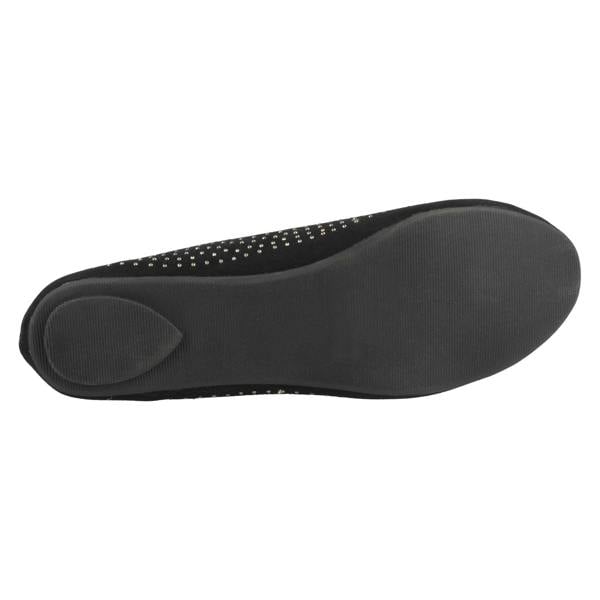 Spot On Ladies Spot On Flat Diamante Ballerina