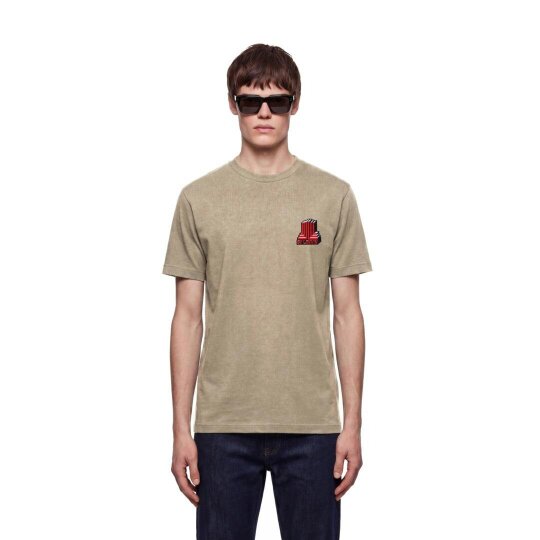 By Lanvin Block Logo Taupe T-Shirt