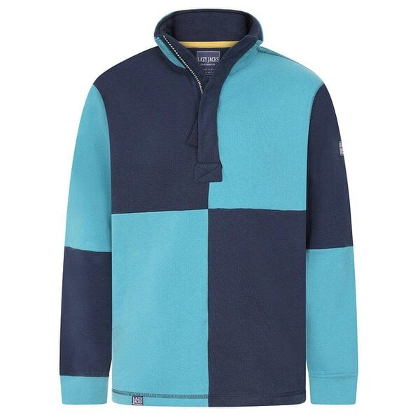 Lazy Jacks LJ720 - Quartered Sweatshirt - Peacock/Storm