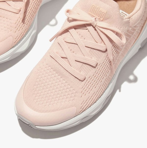 FitFlop VITAMIN FFX KNIT Womens Trainers Rose Foam/Urban White