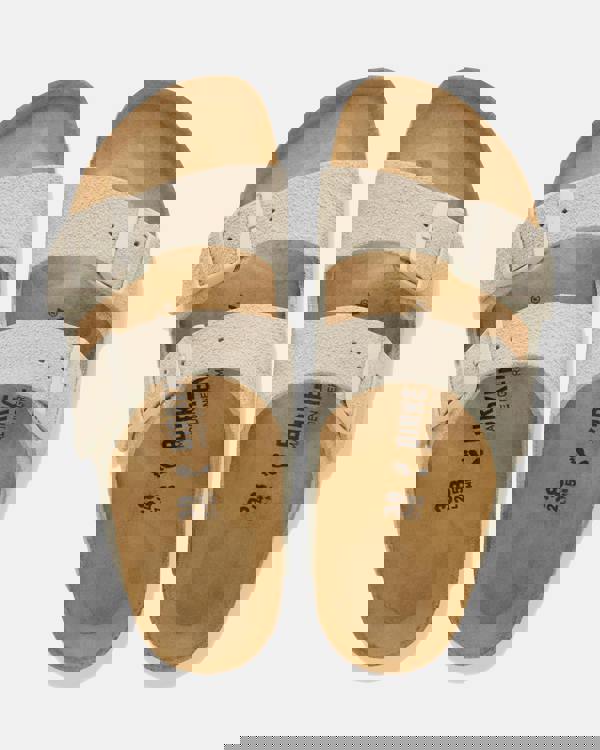 Birkenstock Arizona Suede Leather Womens Sandals - Oyster | CHO | Designer Womens Sandals