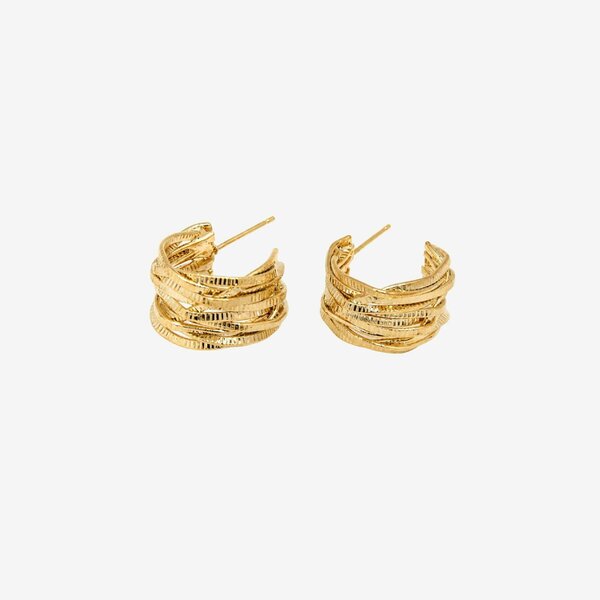 Uchi & Soto Kin Twisted Gold Hoops