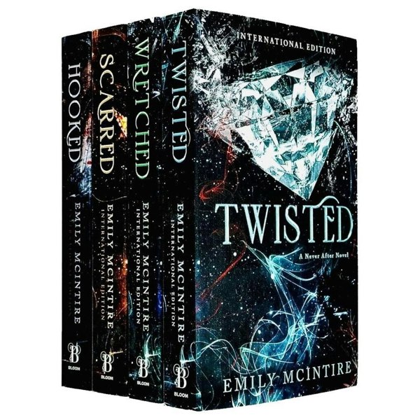 Never After Series by Emily McIntire Complete 6 Books Collection Set (Hexed, Hooked, Scarred, Wretched, Twisted & Crossed)