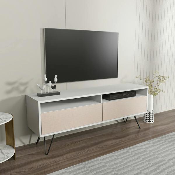 Decorotika Flay Modern Tv Stand TV Cabinet for TV's up to 65"