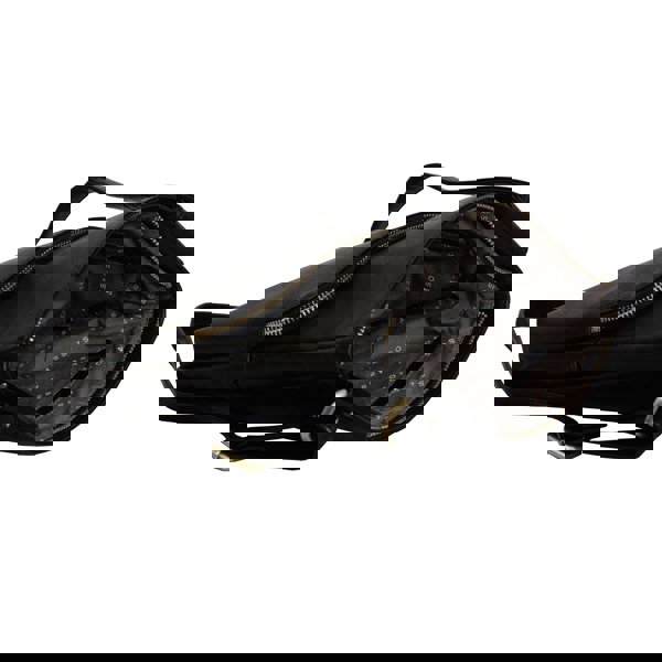 Assots London 'CANARY' Black Vintage Leather Crossbody bag