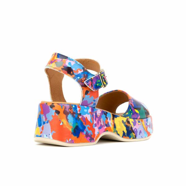 Embassy London Palm Rise - Summer Colours - Women's Leather Platform Sandal