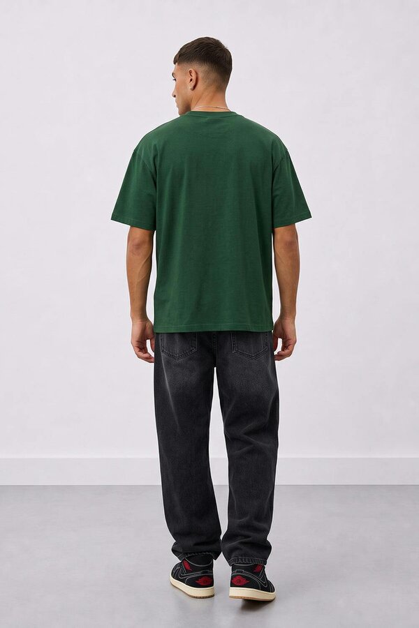 London Attitude Oversized Heavyweight Angel Graphic T-Shirt