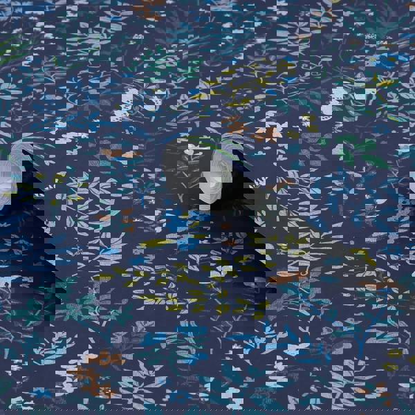 Joules Holcombe Floral Wallpaper - Navy - 10m