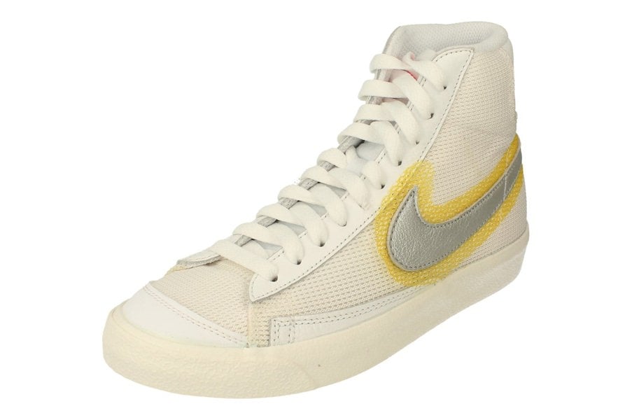 Nike Blazer Mid VNTG 77 Womens Trainers Cz8105  100 - White Metallic Silver 100 - Photo 0