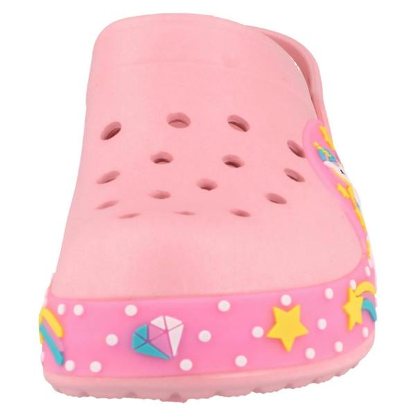 Spot On Girls Spot On Clogs With Unicorn Design And Lights H2695