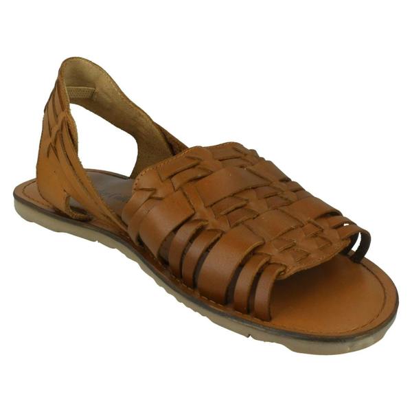 Leather Collection Mens Leather Collection Slingback Sandals A0061