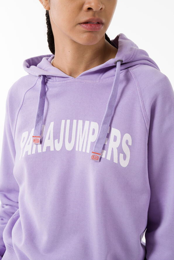 Parajumpers Hoody Plain Crop Hoodie - Purple