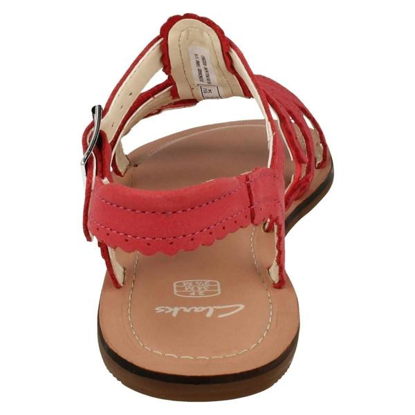 Clarks Girls Clarks Buckle Fastening Open Toe Sandals Loni Moon