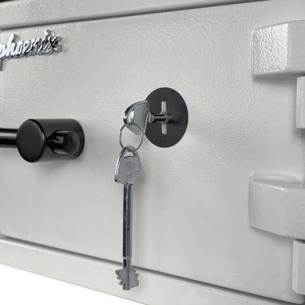 Phoenix Safe Phoenix Fortress SS1451K Security Safe in Scratch-resistant White Paint with Double-Bitted Key Lock